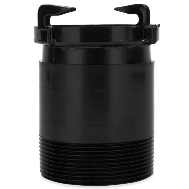 Camco 39422 3" Sewer Fitting, Permanent Plumbing Adapter - Silver