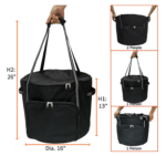 Firepit Carry Bag & All-Weather Cover for Solo Stove Bonfire & Outland Living Fire Pit