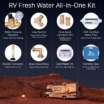 RV Fresh Water Kit: Pressure Regulator, Filter, Splitter, Connector & More