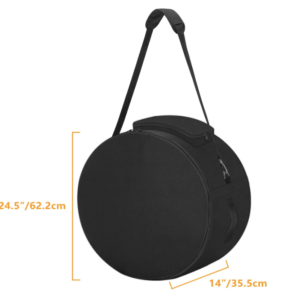 SIRUITON 24 Outdoor Fire Pit Bag Outland 883885 Compatible Travel Case, Black