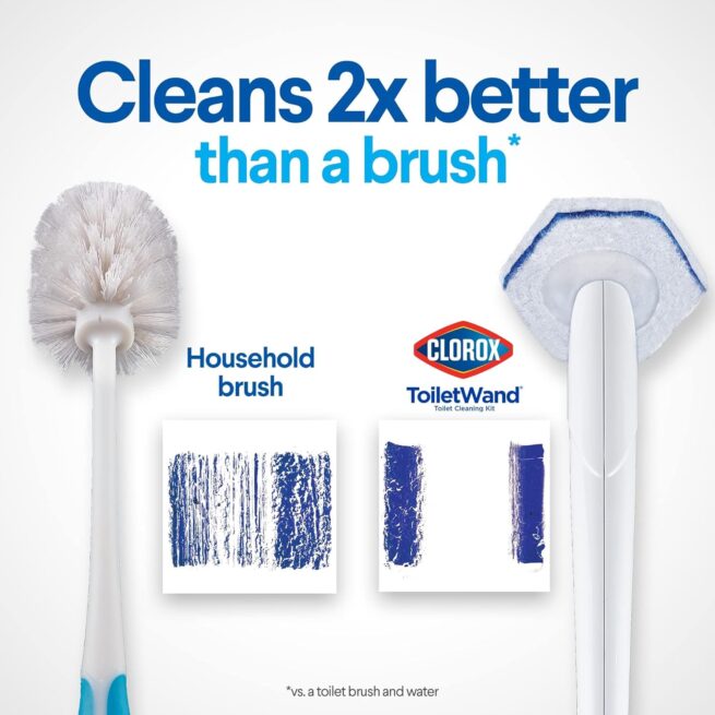 Clorox ToiletWand: Disposable Cleaning Kit with 6 Refills