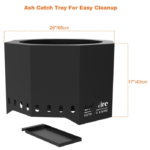 Onlyfire 26 Smokeless Fire Pit with Ash Pan - Outdoor Bonfire