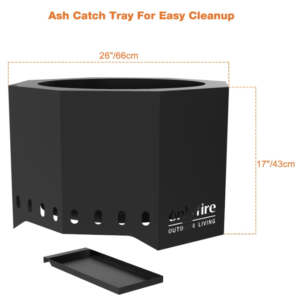 Onlyfire 26 Smokeless Fire Pit with Ash Pan - Outdoor Bonfire