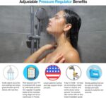 Adjustable Brass RV Water Pressure Regulator with Gauge | Lead-free | M22-0660R