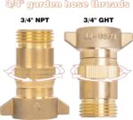 Hourleey Brass RV Water Pressure Regulator | Lead-Free, Filter Screen | 40-50 PSI