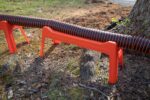 Camco Rhino RV Sewer Hose Support | Stable Setup | Extends Over Uneven Terrain | (43072)