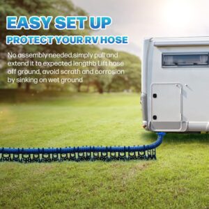 BOYISEN RV Sewer Hose Support 10 FT - Height Adjustable for Faster Dumping
