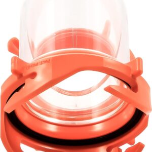 Camco 39857 RhinoFLEX Clear 90° Sewer Hose Swivel Fitting