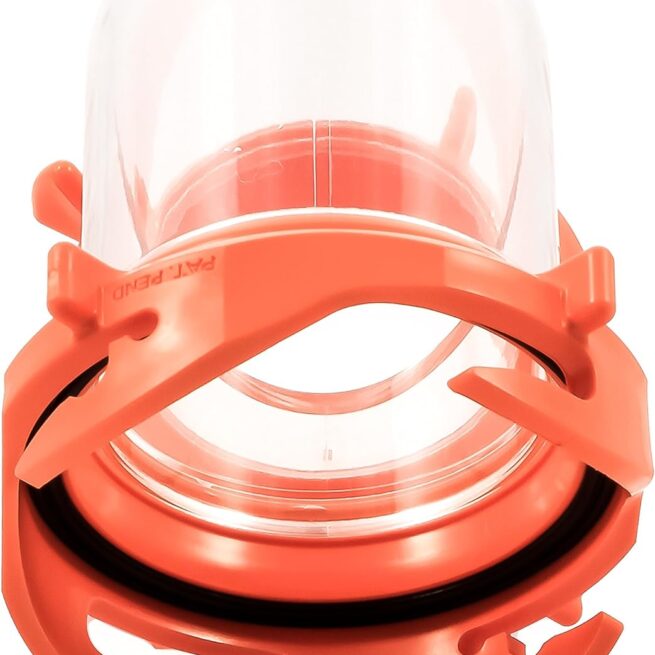 Camco 39857 RhinoFLEX Clear 90° Sewer Hose Swivel Fitting