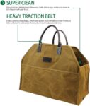 INNO STAGE Heavy Duty Wax Canvas Log Carrier Tote - Durable Firewood Holder
