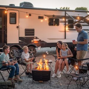 TIKI Brand Retreat Smokeless Fire Pit: Stainless Steel, Compact Design - Black