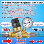 Adjustable RV Water Pressure Regulator - Camper Upgrade