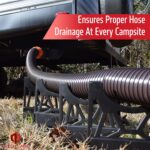20ft RV Sewer Hose Support: Patented Nesting Design, Quick Setup, Proper Drainage