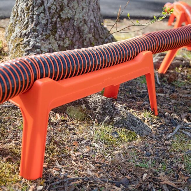 Camco Rhino RV Sewer Hose Support | Stable Setup | Extends Over Uneven Terrain | (43072)