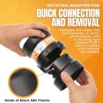 TonGass RV Sewer Hose Fitting Combo Pack - 3" Hub x Bayonet Hooks (2)