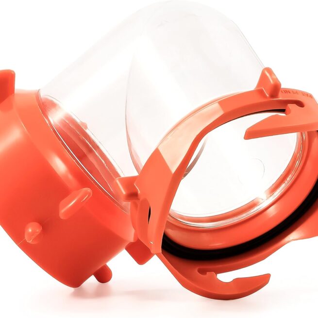 Camco 39857 RhinoFLEX Clear 90° Sewer Hose Swivel Fitting