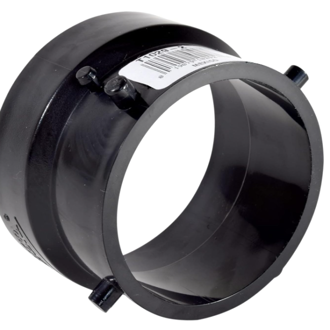 Valterra T1029-2 Termination Adapter - 3" Bayonet x 3" Hub, Black