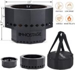 INNO STAGE 13" Smokeless Fire Pit: Low Smoke, Portable Design