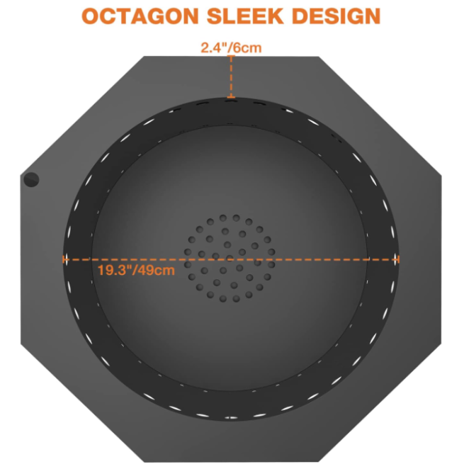 Onlyfire 26 Smokeless Fire Pit with Ash Pan - Outdoor Bonfire