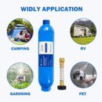 Hourleey 2 Pack RV Inline Water Filter + Flexible Hose Protectors