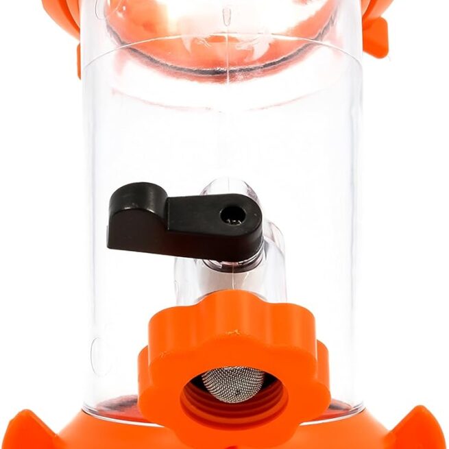 Camco Rhino Blaster RV Tank Rinser | Vacuum Breaker, Clear 45° Elbow, 360° Swivel Fittings