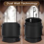 Portable 20'' Smokeless Fire Pit with Cooking Grill for Outdoor Use