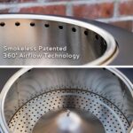 TIKI Brand Smokeless 24.75 Patio Fire Pit - Modern Design, Weather Resistant