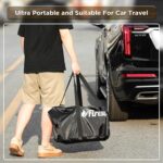 TURBRO 19" Smokeless Fire Pit: Stainless Steel Camping Stove with Stand & Ash Pan