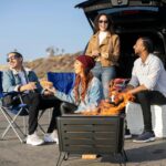 TIKI Brand Retreat Smokeless Fire Pit: Stainless Steel, Compact Design - Black