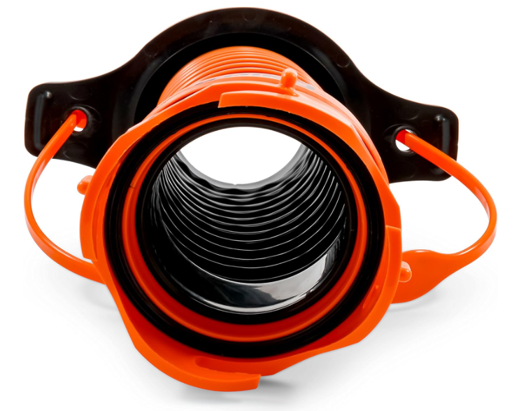 Camco 39319 RhinoExtreme 3-in-1 Sewer Hose Seal - Flexible Fitting, Black