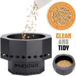 INNO STAGE 13" Smokeless Fire Pit: Low Smoke, Portable Design