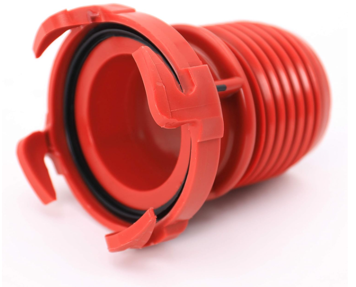 Valterra F02-3101 RV Drain Hose Connection EZ Coupler Adapter - Red