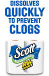 Scott Rapid-Dissolving Toilet Paper: 48 Double Rolls, Sustainable & Septic-Safe