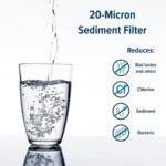 Camco TastePURE RV Water Filter | Odor & Chlorine Reduction | USA Made | 2-Pack