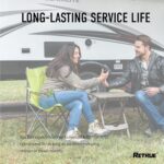 RV Water Filter: Flexible Hose Protector, Reduces Taste, Odors, Chlorine, Sediment (4-Pack)