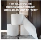 Scott Rapid-Dissolving Toilet Paper: 48 Double Rolls, Sustainable & Septic-Safe