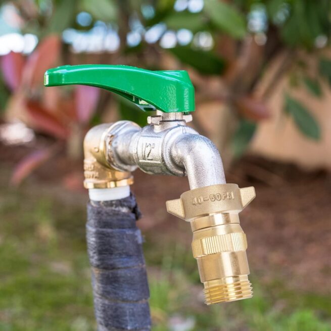 Hourleey Brass RV Water Pressure Regulator | Lead-Free, Filter Screen | 40-50 PSI