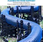 BOYISEN RV Sewer Hose Support 10 FT - Height Adjustable for Faster Dumping