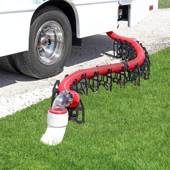 Valterra 10-Foot Slunky RV Hose Support - Black