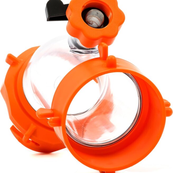 Camco Rhino Blaster RV Tank Rinser | Vacuum Breaker, Clear 45° Elbow, 360° Swivel Fittings