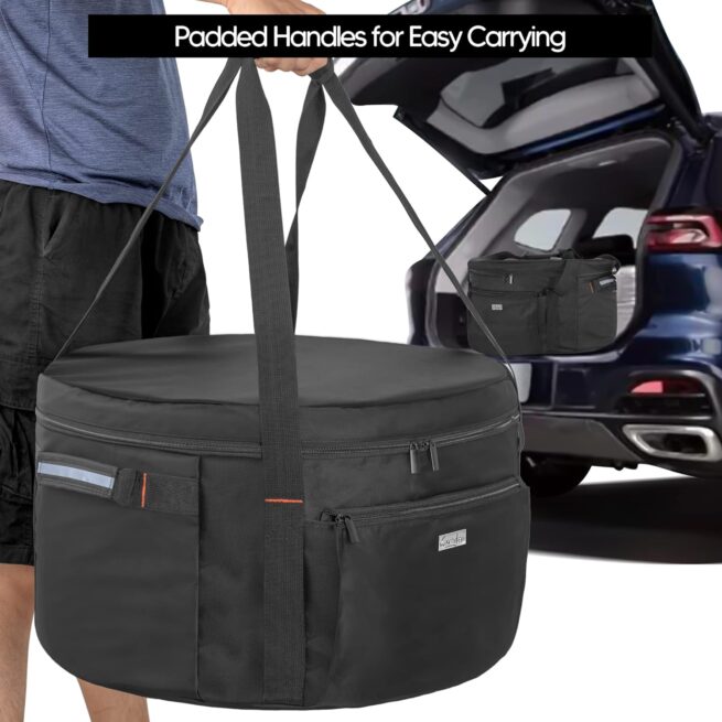 Portable SAMDEW 19-in Fire Pit Bag for Outland Firebowl 893, 870, 823
