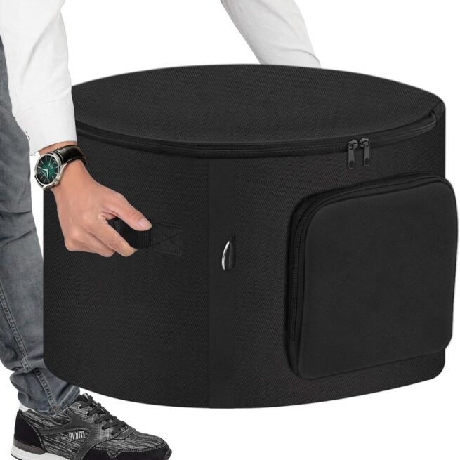 SIRUITON 24 Outdoor Fire Pit Bag  Outland 883885 Compatible Travel Case, Black