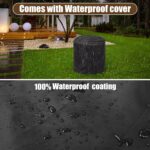 Portable 20'' Smokeless Fire Pit with Cooking Grill for Outdoor Use