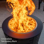TIKI Brand Smokeless 24.75 Patio Fire Pit - Modern Design, Weather Resistant