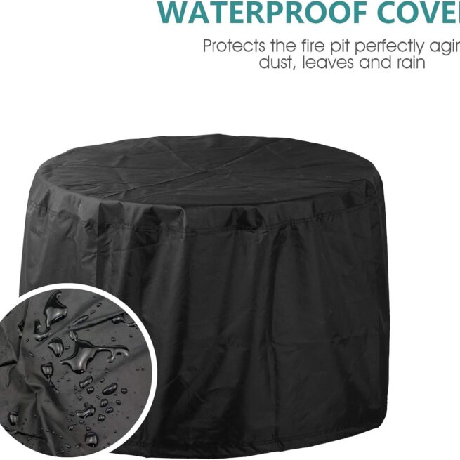 TITIMO 21.5 Inch Smokeless Fire Pit Metal Steel with Accessories