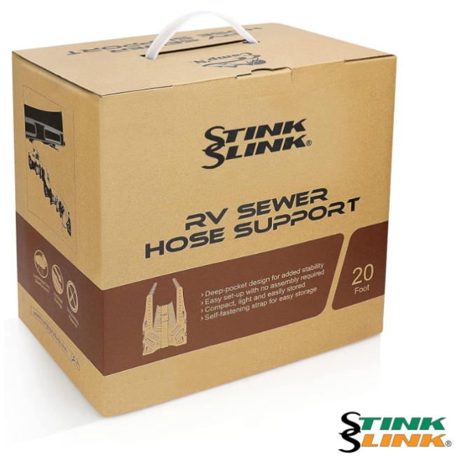 RV Sewer Hose Support: 20-Foot Holder for Trailers, Campers & Motorhomes