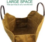 INNO STAGE Heavy Duty Wax Canvas Log Carrier Tote - Durable Firewood Holder
