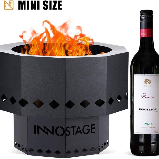 INNO STAGE 13" Smokeless Fire Pit: Low Smoke, Portable Design