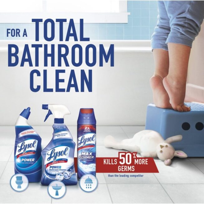 Lysol Toilet Bowl Cleaner Gel - 24oz, Forest Rain Scent, Stain Removal
