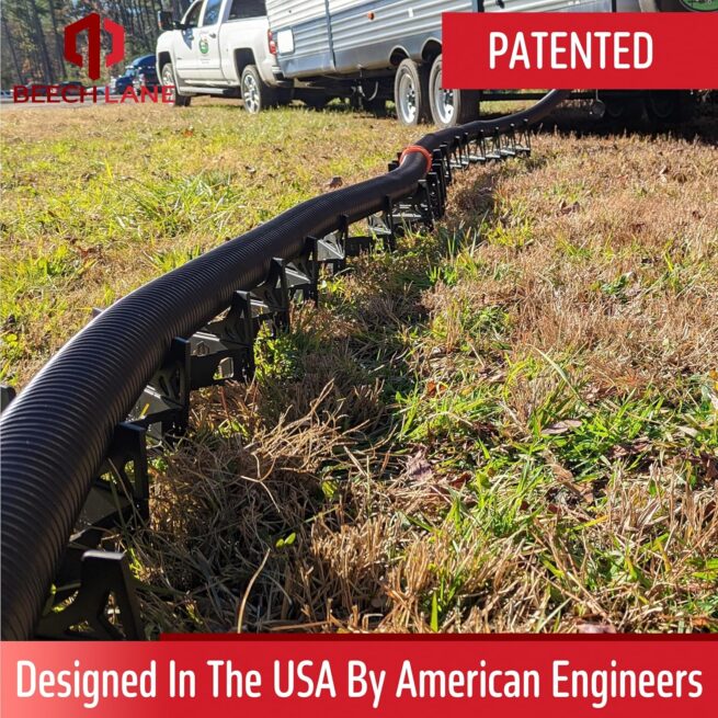 20ft RV Sewer Hose Support: Patented Nesting Design, Quick Setup, Proper Drainage